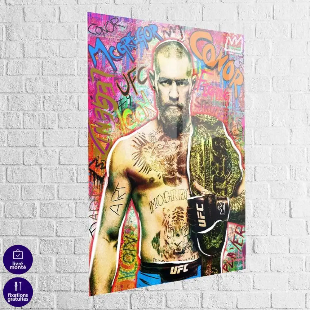 Tableau Street art Conor Mc Gregor - Montableaudeco