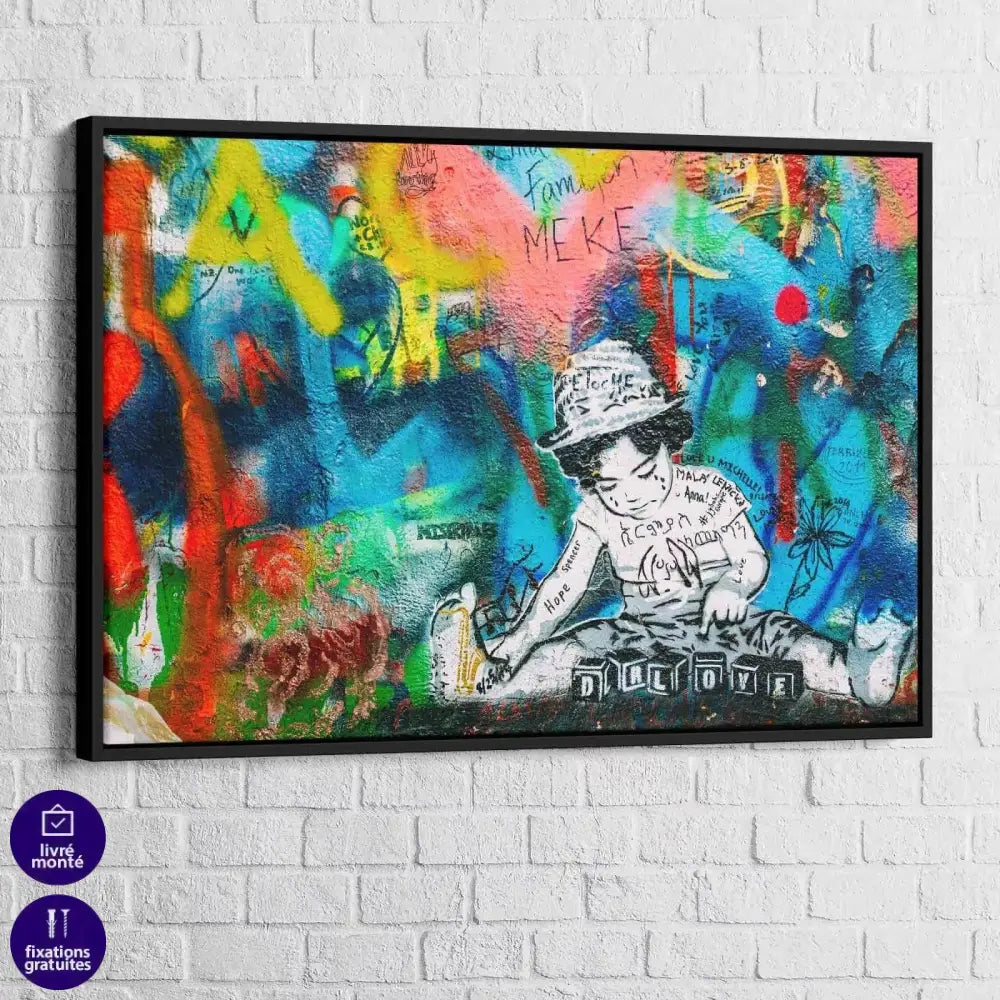 Tableau Street Art Dj Boy's - Montableaudeco