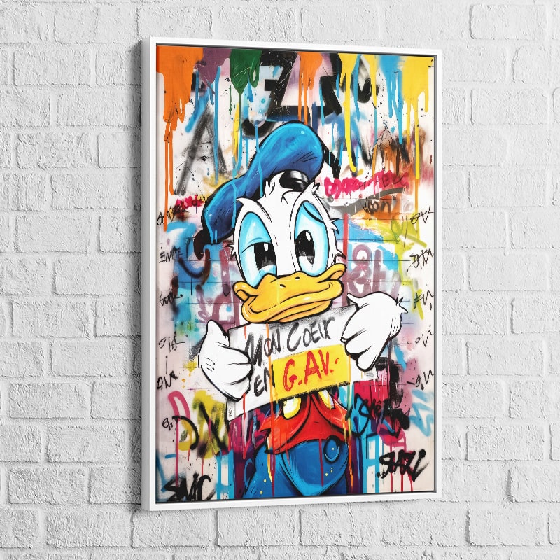 Tableau Street Art | Donald en G.A.V | Profitez Des Promos -20% d