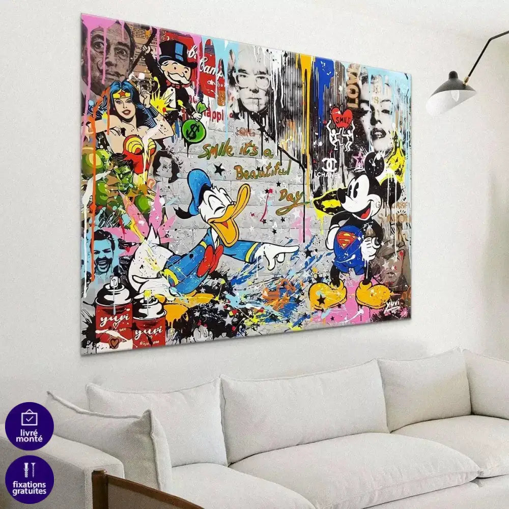 Tableau Street Art Donald Graf - Montableaudeco