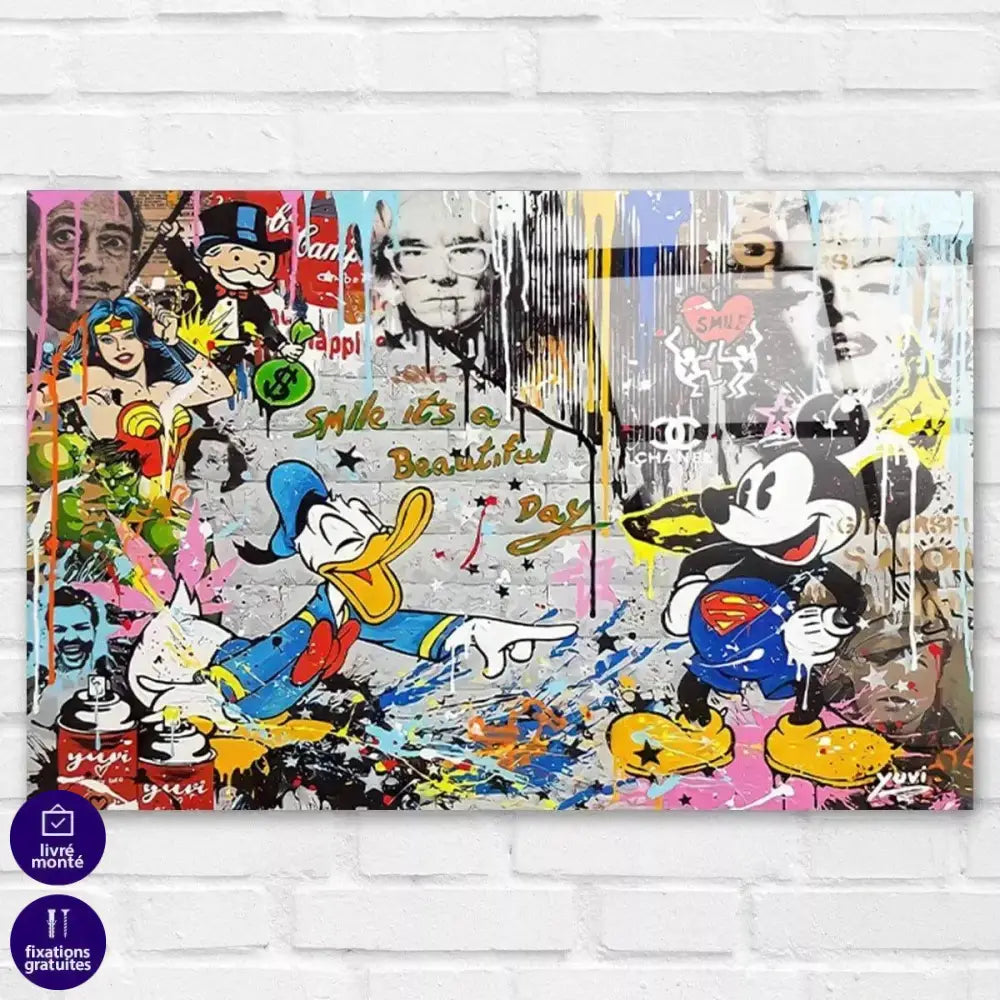 Tableau Street Art Donald Graf - Montableaudeco