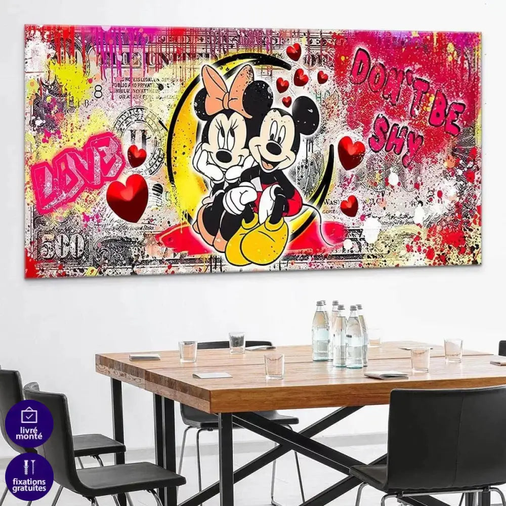 Tableau Street Art Don't Be Shy - Montableaudeco