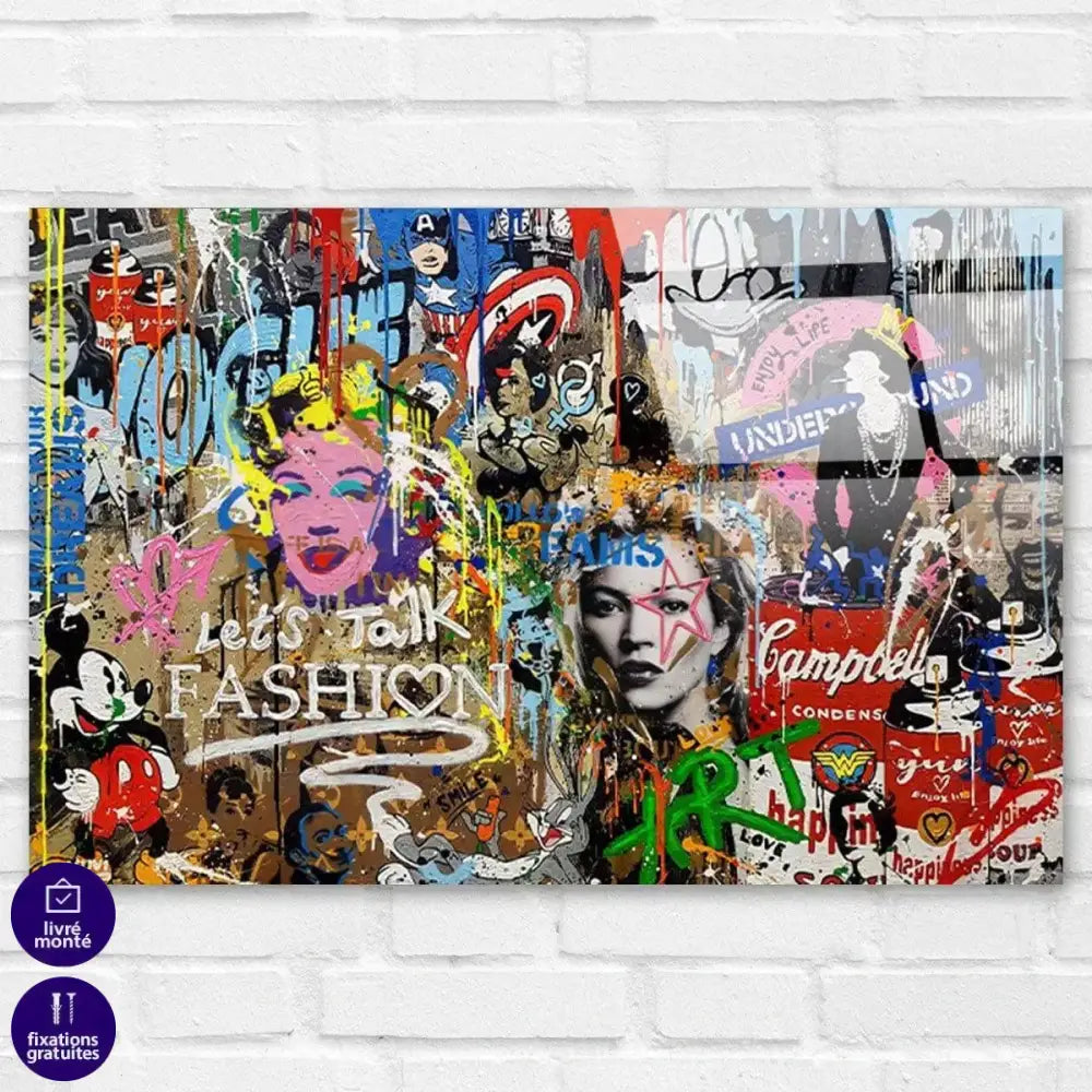 Tableau Street Art Fashion Graff - Montableaudeco