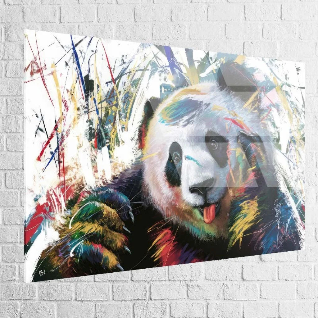 Tableau Street Art Jolie Panda 40x60cm / Plexiglas Tableau Street Art
