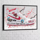 Tableau Street Art Jordan Graffiti - Montableaudeco