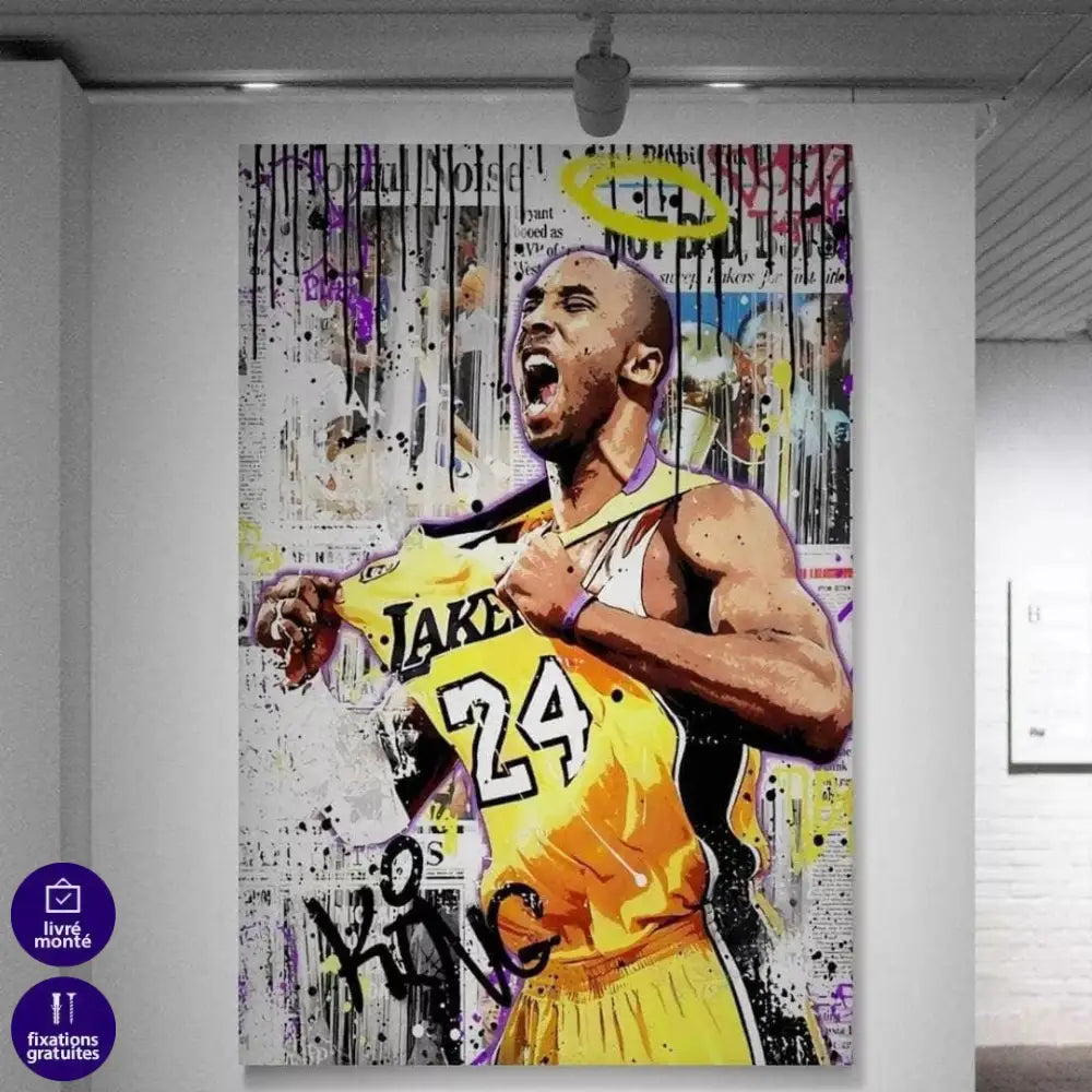 Tableau Street Art Kobe Bryant - Montableaudeco