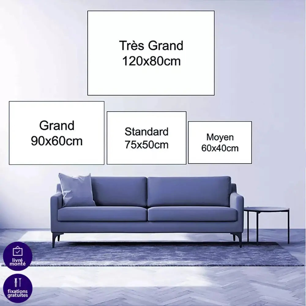 Tableau Street Art La Main Rose Graffiti - Montableaudeco