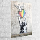 Tableau street art – L’Envol de la Paix en plexiglas brillant