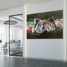 impression street art mains graffiti pour intérieur moderne