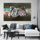 art mural street art mains colorées symbole d’unité