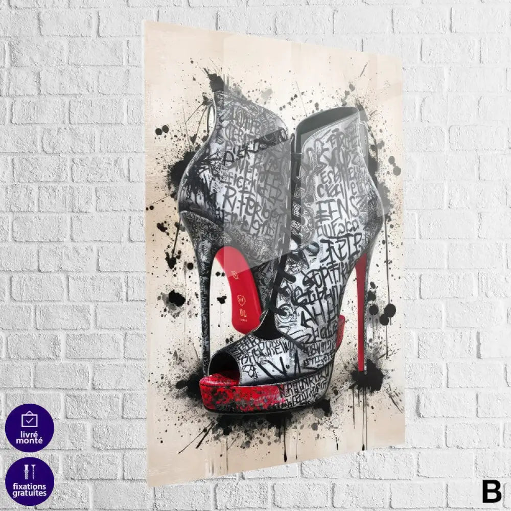 Tableau Street Art Louboutin | Profitez des Promos & Livraison Offerte