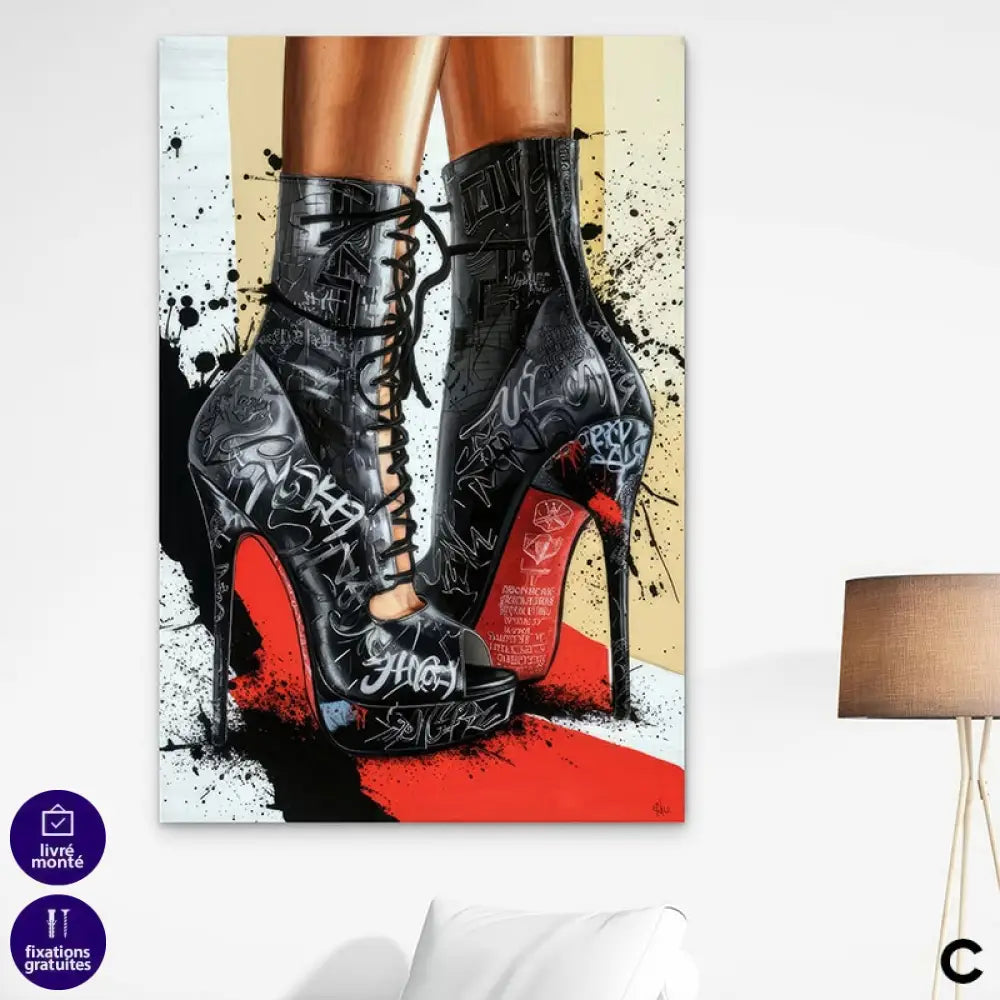 Tableau Street Art Louboutin | Profitez des Promos & Livraison Offerte