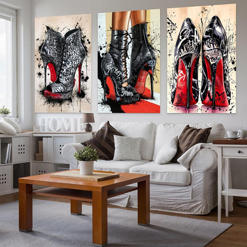 Tableau Street Art Louboutin | Profitez des Promos & Livraison Offerte