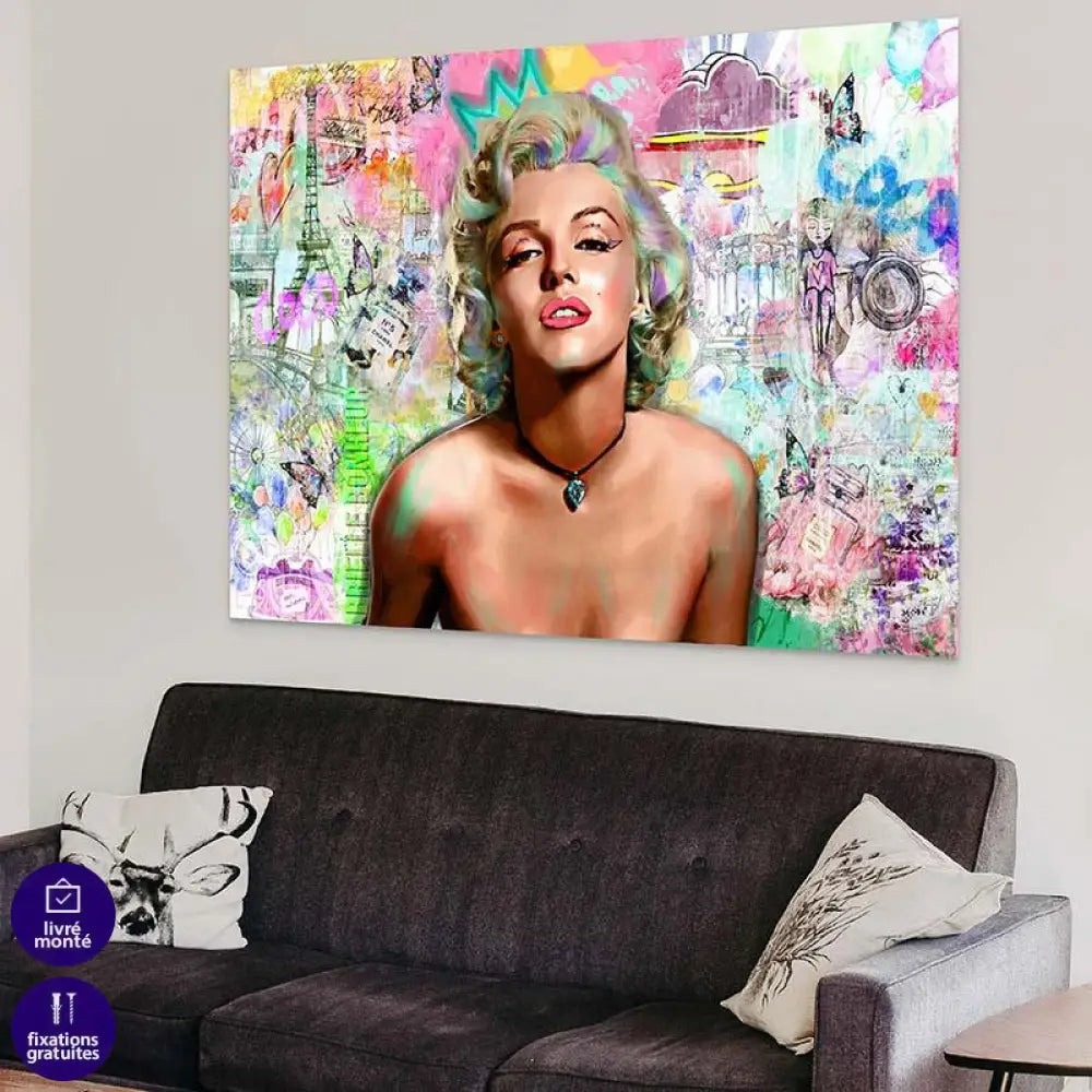 Tableau Street Art Marylin Monroe - Montableaudeco