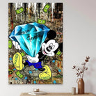 Tableau Street Art Mickey Diamant - Montableaudeco
