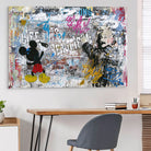 Tableau Street Art Mickey et le Graffiti 40x60cm / Affiche sans cadre Tableau Street Art