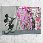 Tableau Street Art Mickey Love Is - Montableaudeco