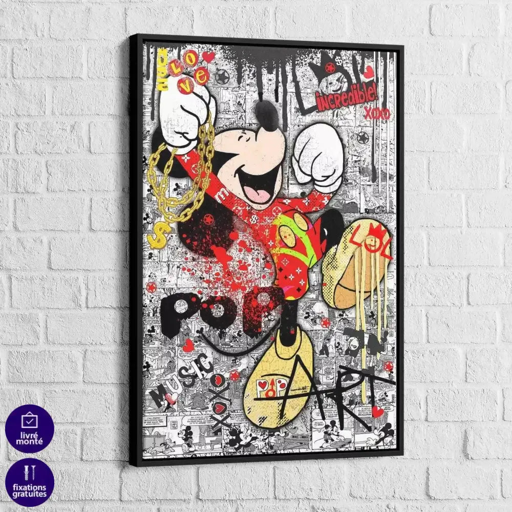 Tableau Street Art Mickey Pop - Montableaudeco