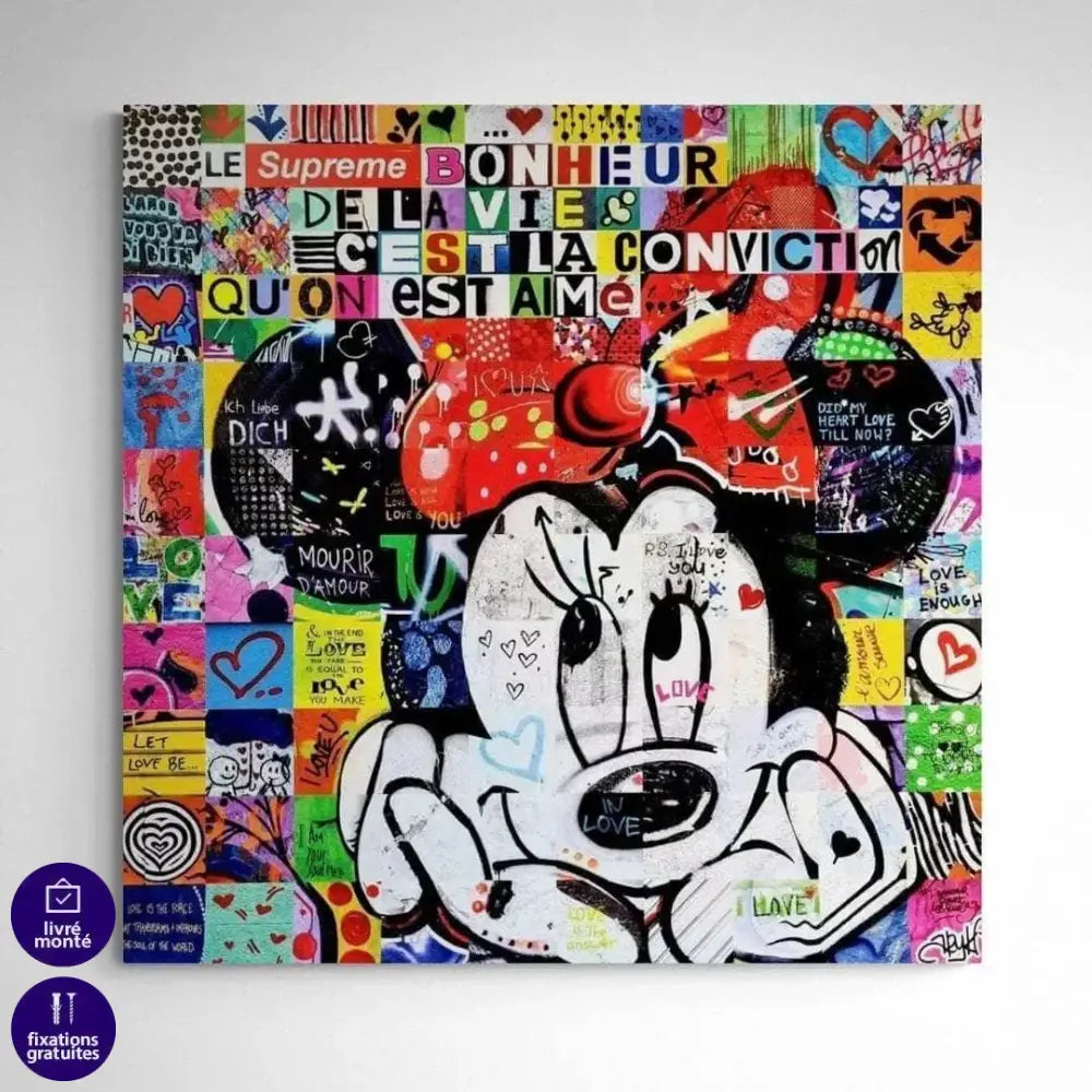 Tableau Street Art Minnie - Montableaudeco
