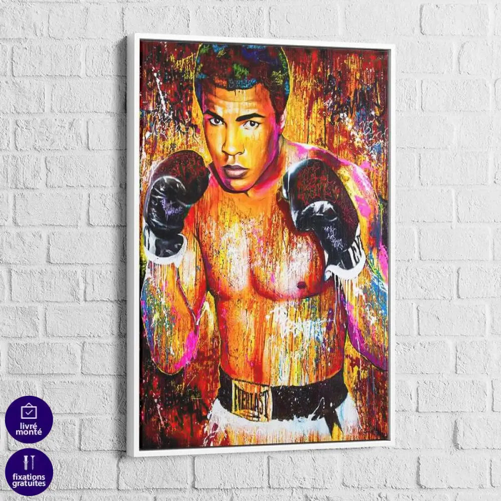 Tableau Street Art Mohamed Ali Graffiti - Montableaudeco