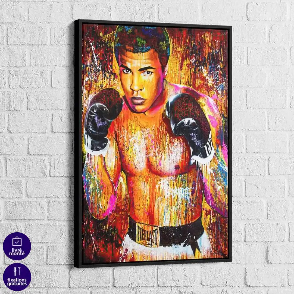 Tableau Street Art Mohamed Ali Graffiti - Montableaudeco