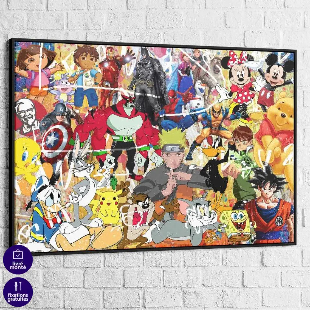 Tableau Street Art Pop Culture 3 - Montableaudeco