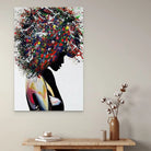 Tableau Street Art Silhouette en Couleur Tableau Street Art