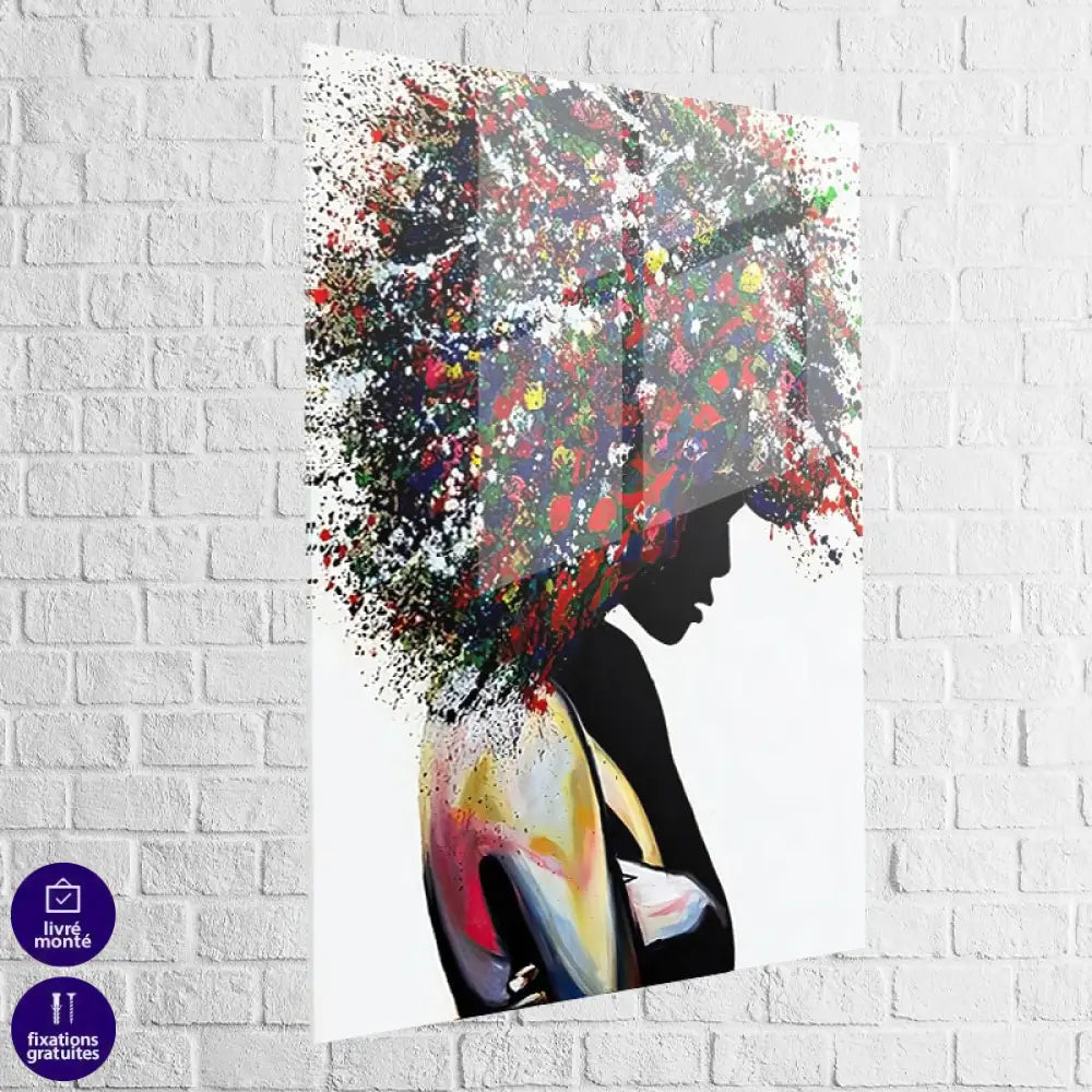 Tableau Street Art Silhouette en Couleur 40x60cm / Plexiglas Tableau Street Art