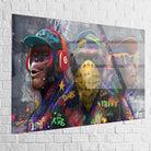 Version plexiglas, rendu brillant et couleurs profondes pour intérieur moderne