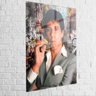 illustration murale Al Pacino Scarface

