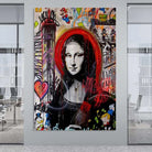 Tableau Street Art Urban Mona 40x60cm / Toile tendue sur châssis Tableau Street art