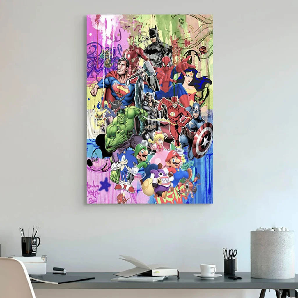 Tableau Street Art Urban Pop Icons Tableau Street Art