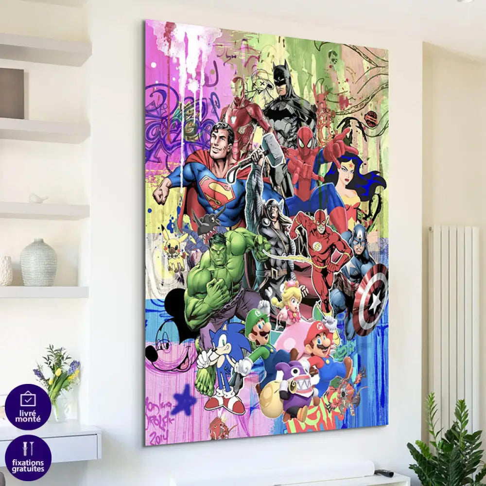 Tableau Street Art Urban Pop Icons Tableau Street Art