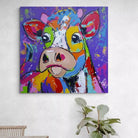 Tableau Vache Colorée Elle est si Jolie - Montableaudeco