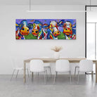 Tableau Vache Colorée Ho Les Filles ! - Montableaudeco