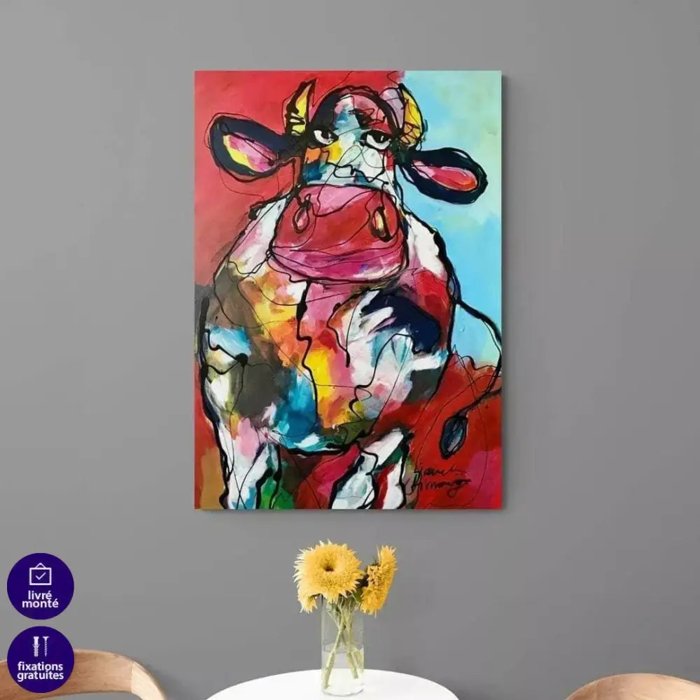 Tableau Vache Moderne - Montableaudeco
