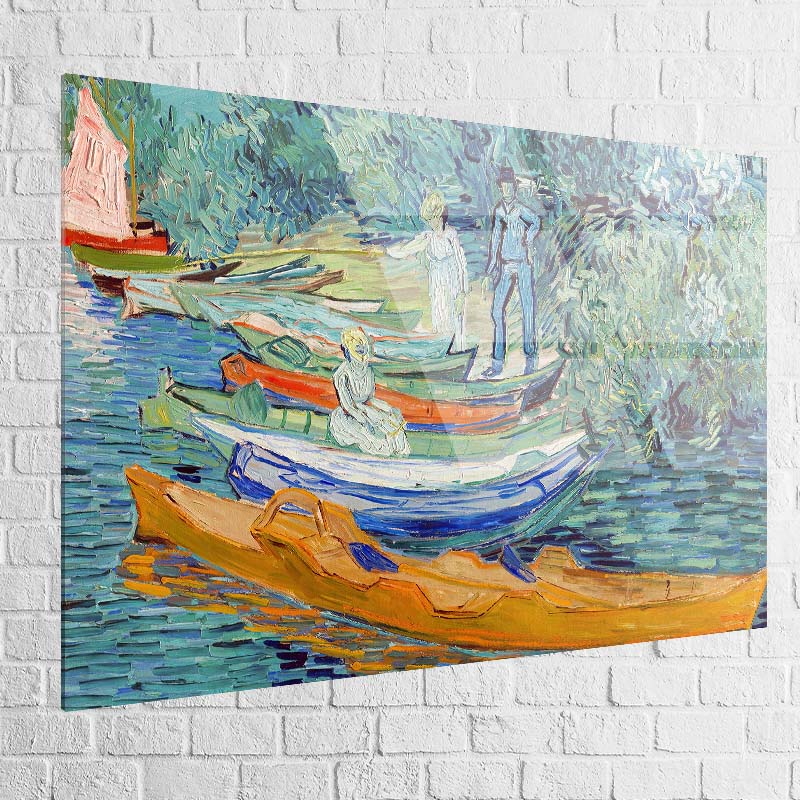 Tableau Van Gogh bord de l'oise D