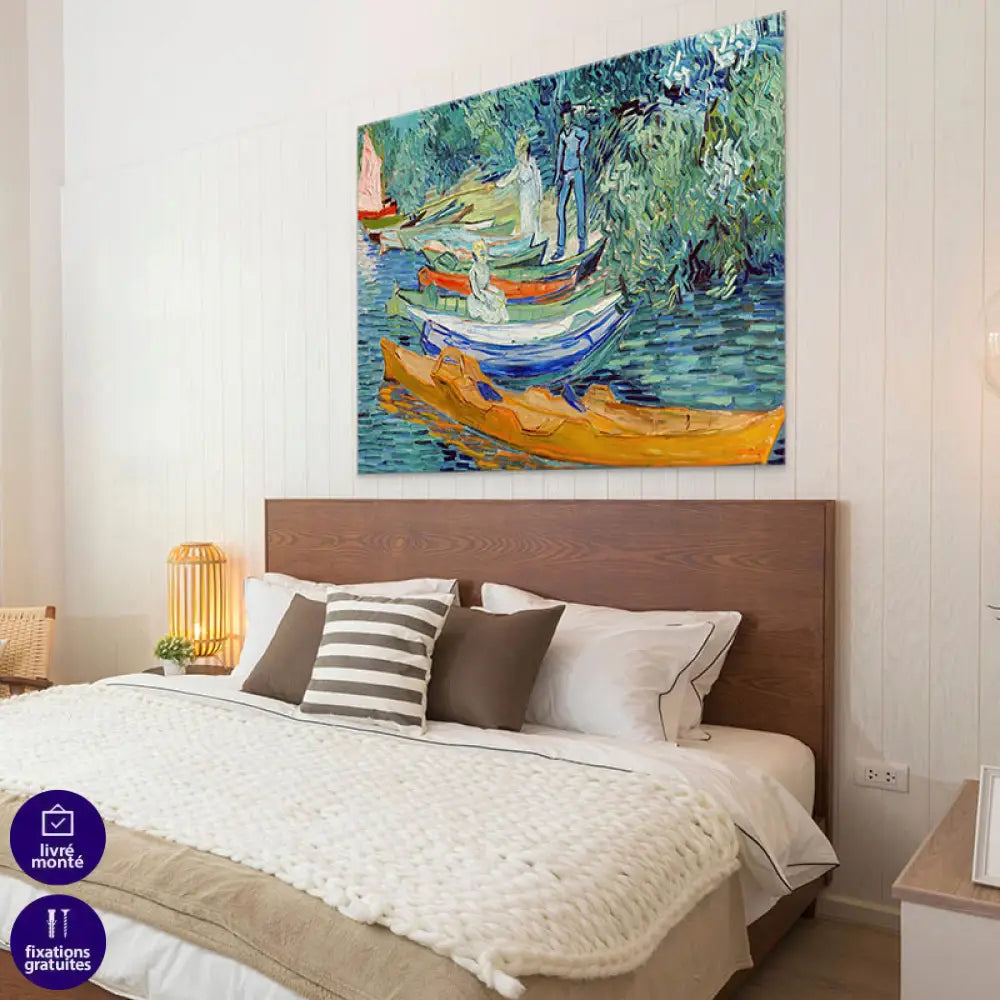 Tableau Van Gogh bord de l'oise A