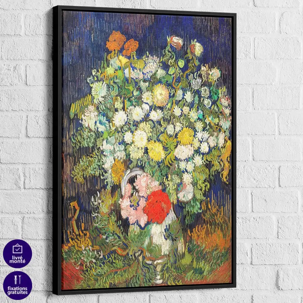 Tableau Van Gogh Le Bouquet de Fleurs dans un vase 4