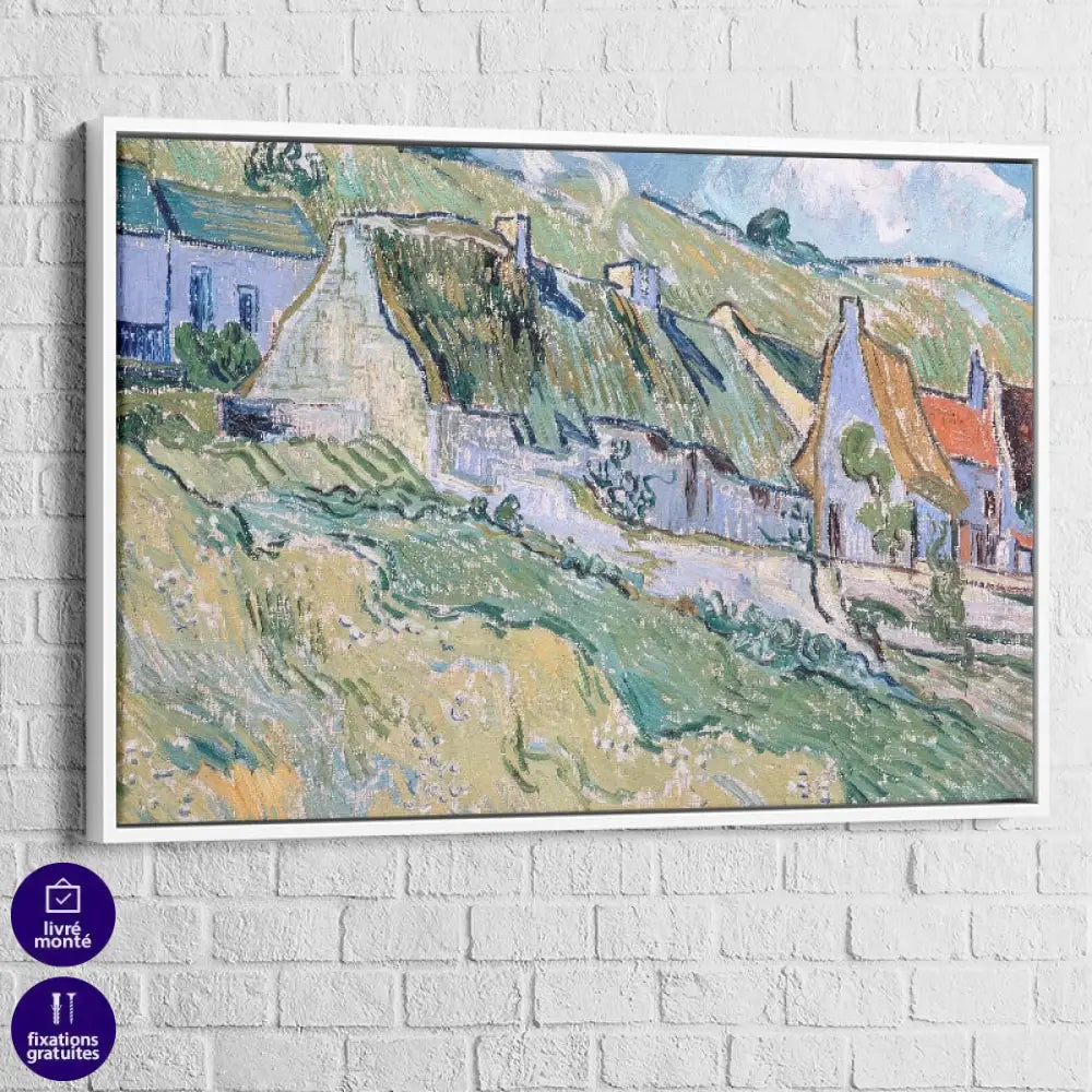  tableau van gogh les chaumières C