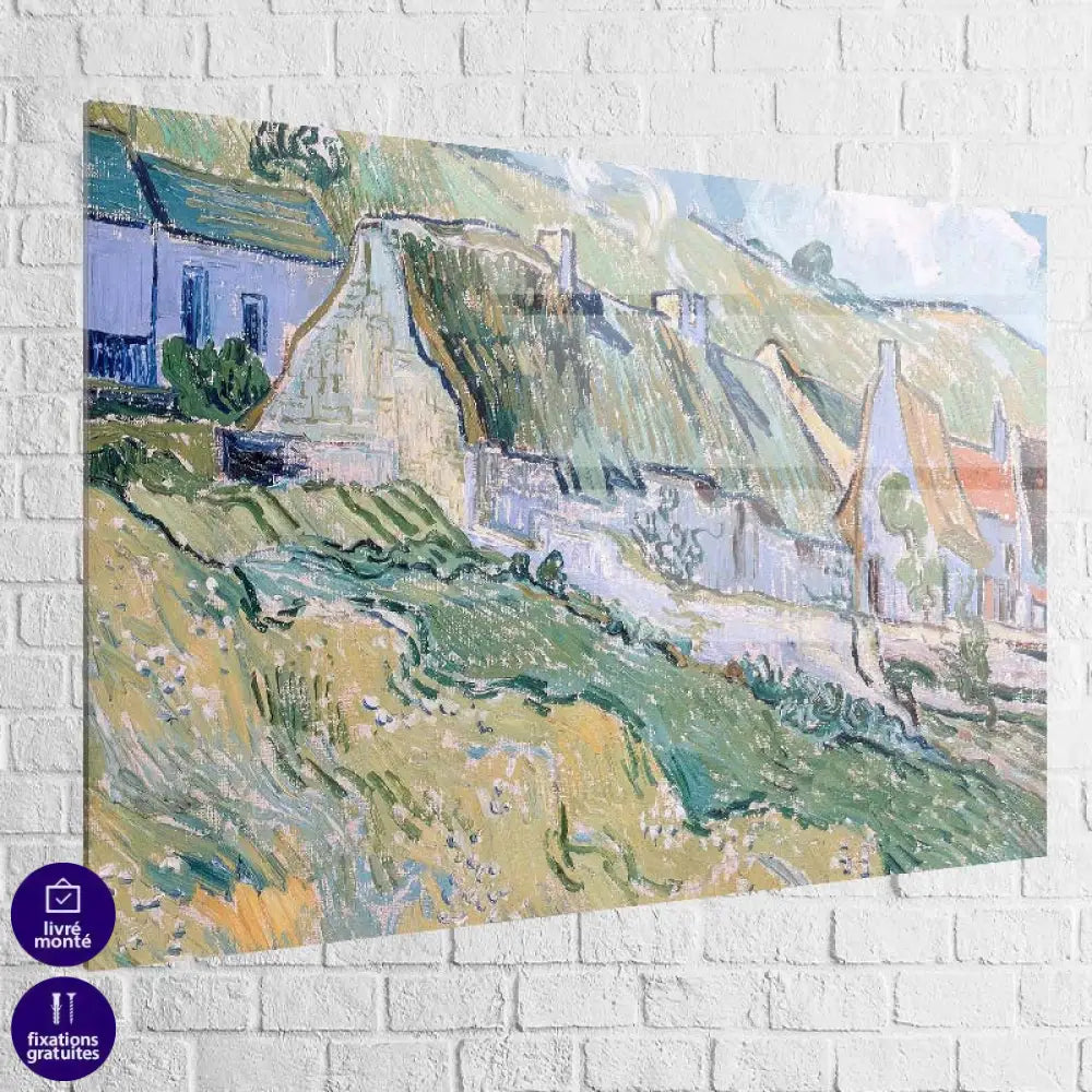  tableau van gogh les chaumières E