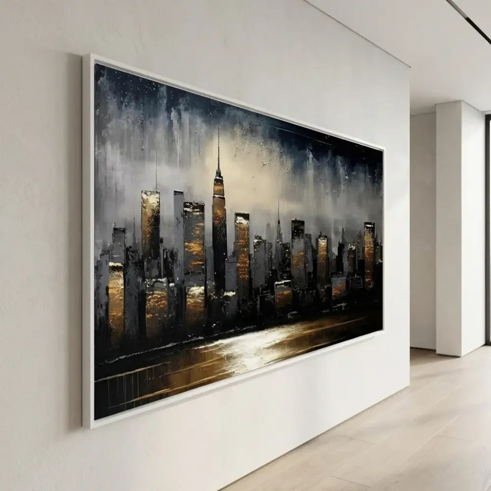 tableau skyline urbain design moderne intérieur