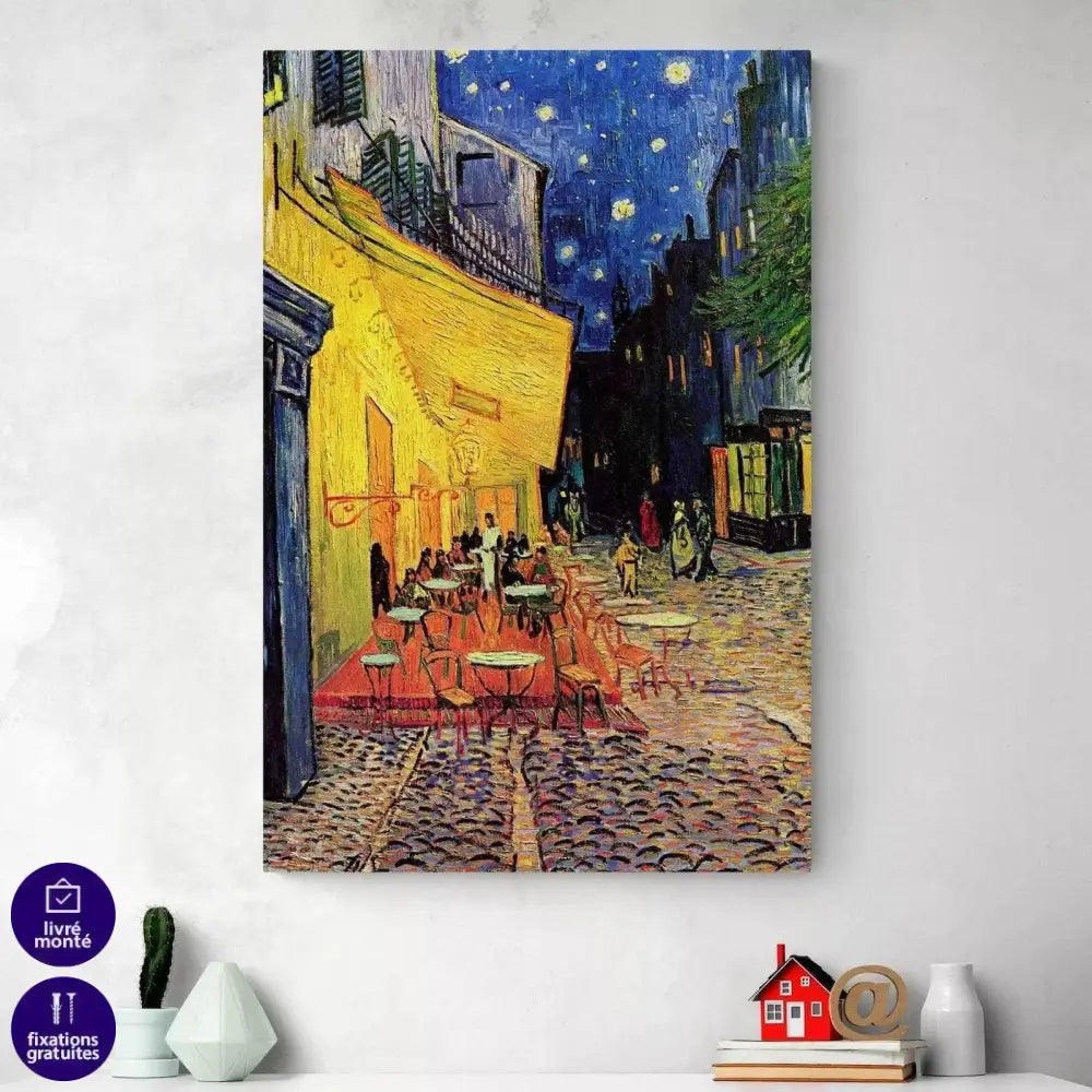 Tableau Vincent Van Gogh Terrasse de Café le Soir - Montableaudeco
