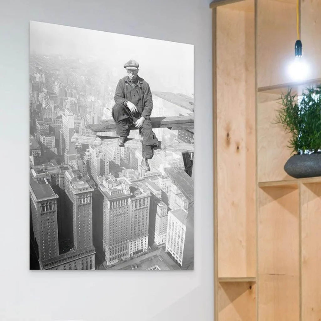 Tableau Vintage Travaux sur New York - Montableaudeco