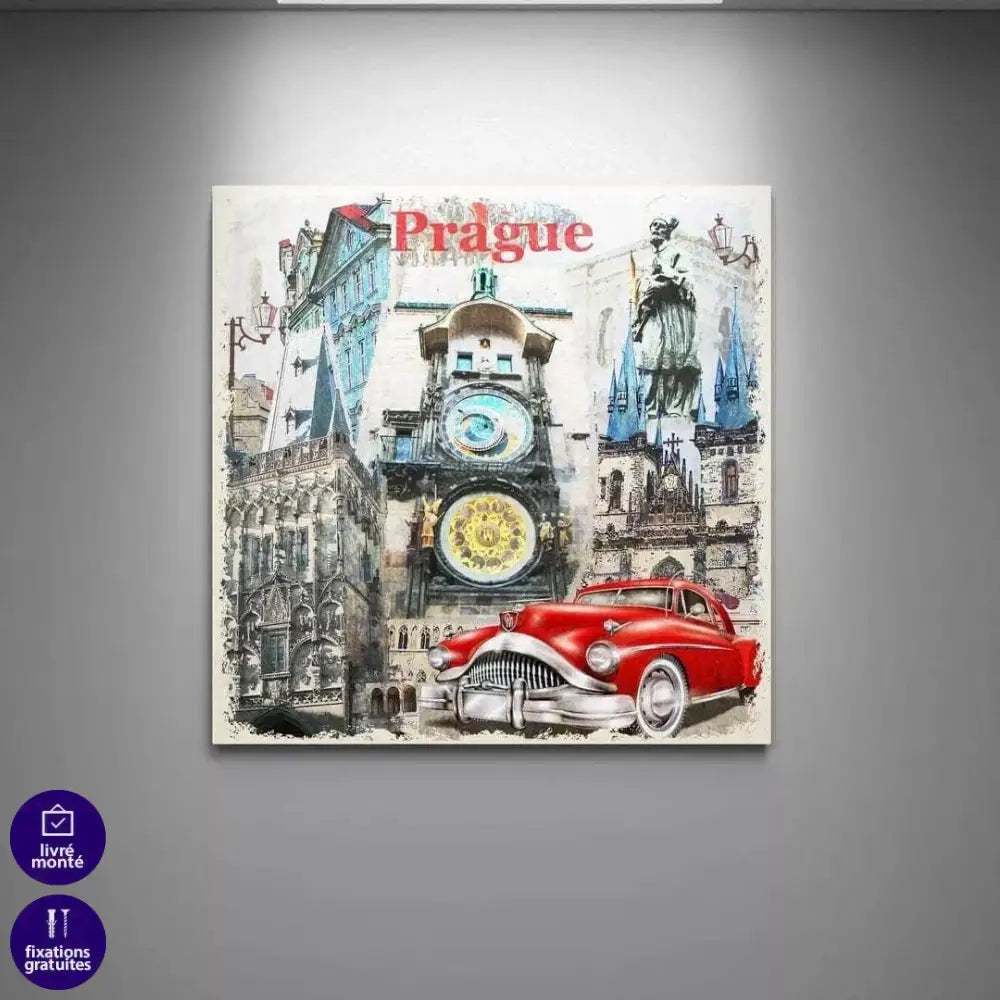 Tableau Vintage Ville Collection - Montableaudeco