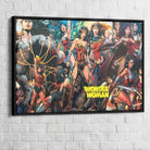 Art mural Wonder Woman inspiré des bandes dessinées DC Comics

