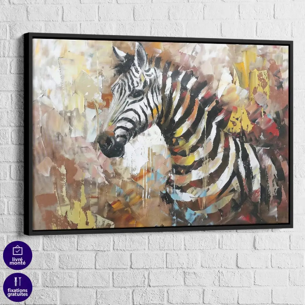 Tableau Zèbre en Mouvement 5
