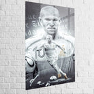 Tableau Zidane Le Roi Zidane 40x60cm / Plexiglas Tableau Sport