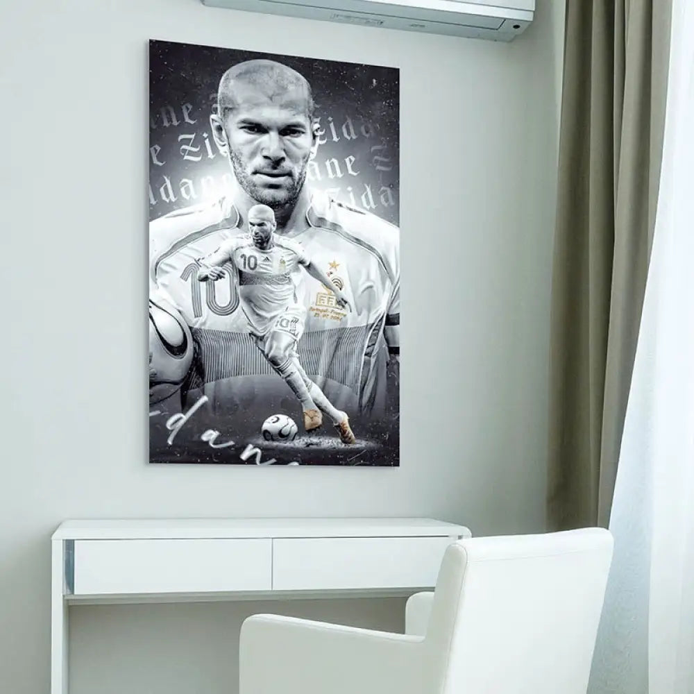 Tableau Zidane Le Roi Zidane Tableau Sport