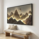 tableau abstrait panoramique effet profondeur et perspective